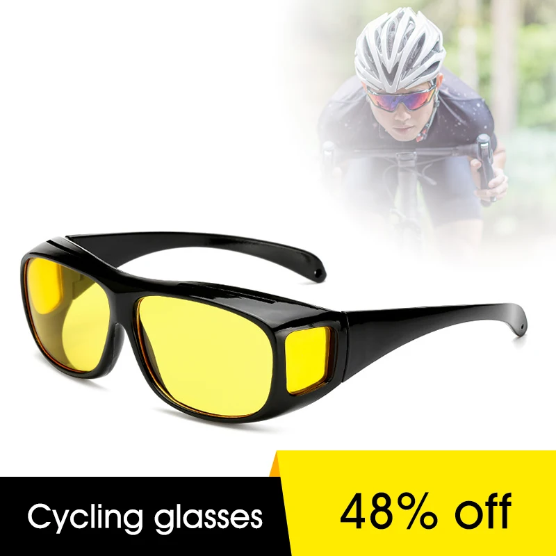 

2023 New Myopia Mirror Sunglasses Outdoor Riding Glasses Night Vision Goggles Yellow Film TV Windproof Goggles Sunglasses