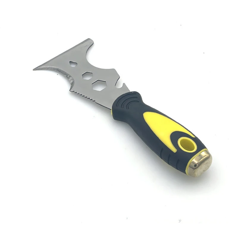 1Pcs 15 In 1 Multi Use Putty Knife Stainless Steel Paint Scraper Removal Construction Tool For Wallpaper Can Opener Home DIY putty knife scraper paint scraper