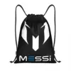 Custom White Messis 10 Football Soccer Drawstring Backpack Women Men Gym Sport Sackpack Portable Training Bag Sack 1
