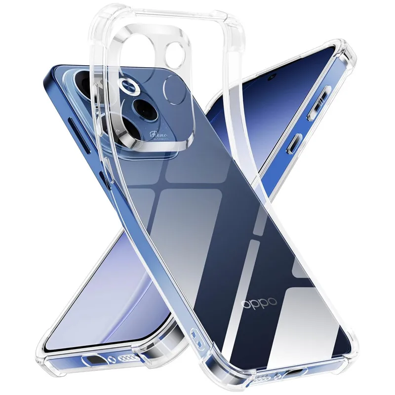 Four-Corners Shockproof Transparent TPU Protective Case