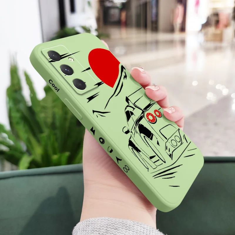 Sleek Red Sports Car Design Phone Case Cover