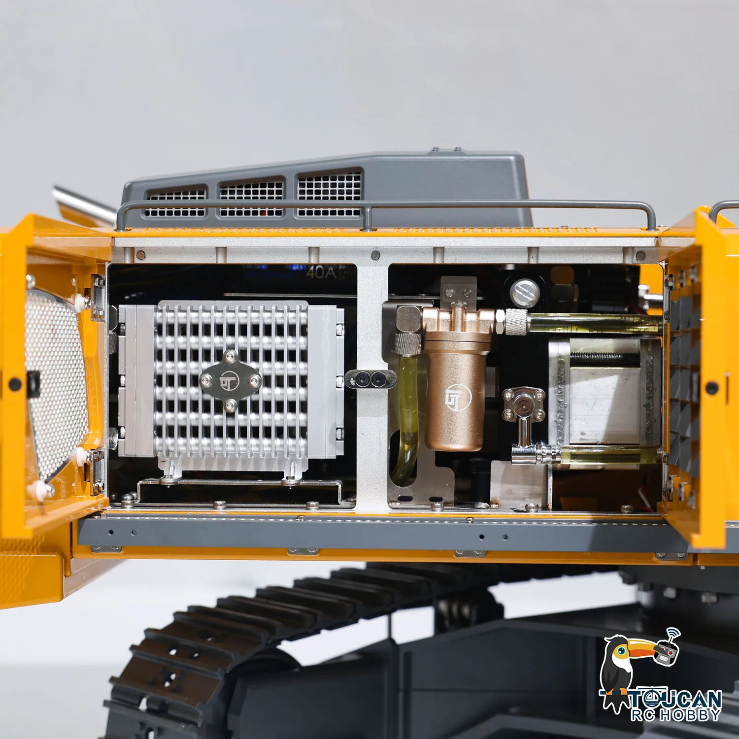 1/14 K970-301 RC Hydraulic Excavator PL18EV Lite Radio Control 3 arms Digger Painted Finished Sound Model Toy Gifts for Boys 5