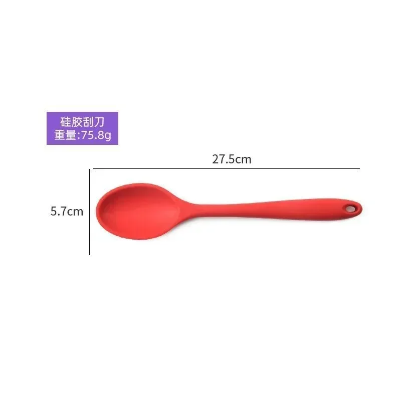 Silicone Spoon for Mixing Soup, Mixing Ladle, Cooking Utensils, Kitchenware Tool for Stirring and Serving