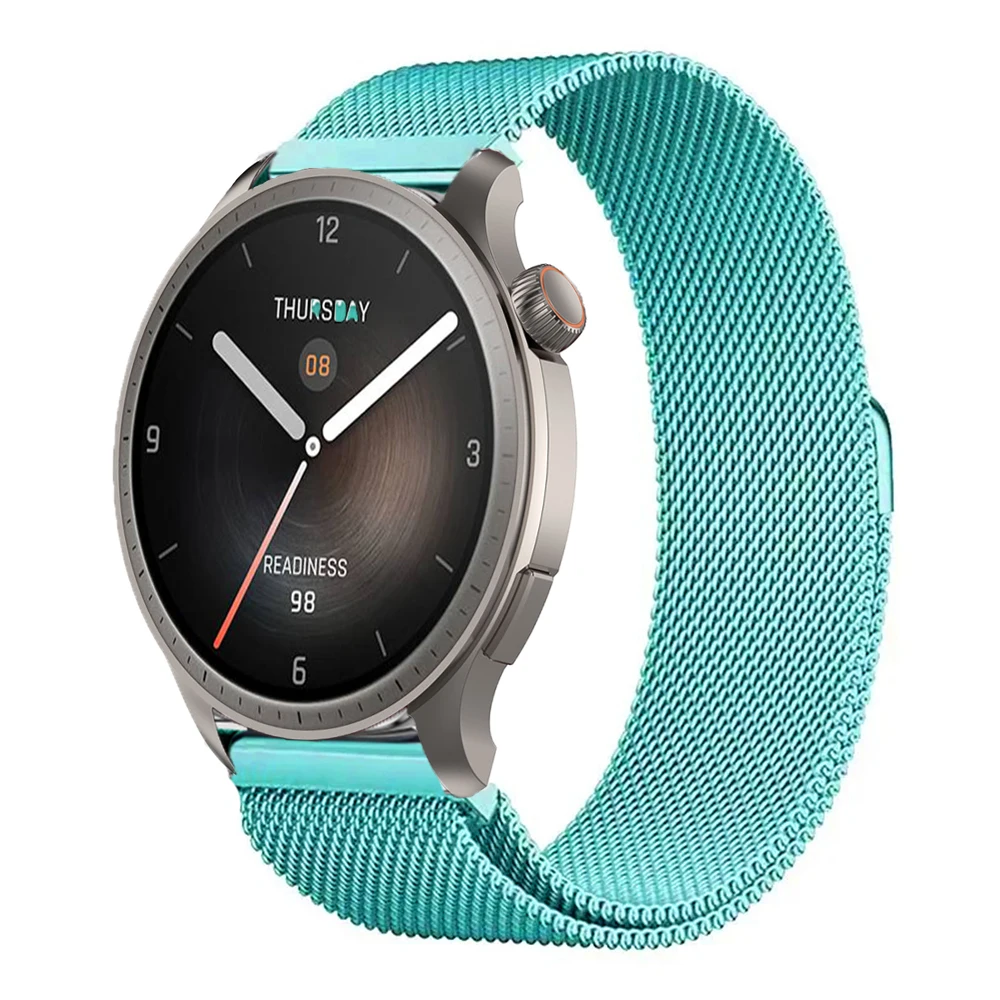 Milanese Stainless Steel Smartwatch Strap - Adjustable Mesh Wristband
