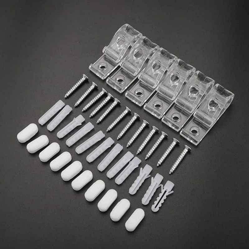 Clear Blind Cord Holder Roller Shade Safety Chain Retainer Cord Guide Fixation Hook for Blinds Beaded Chain Clip