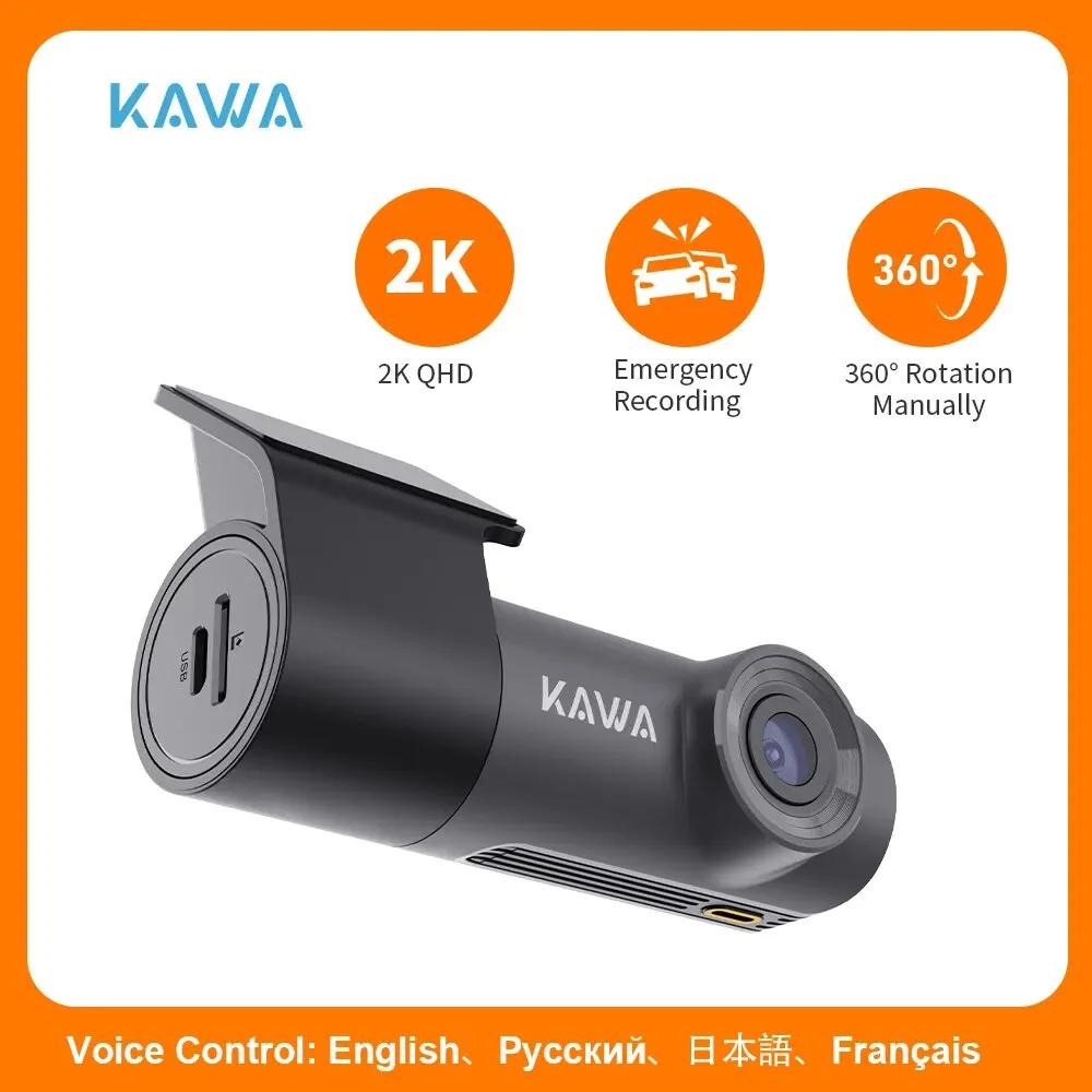 18.04€ 71% OFF|2k Dash Kamera für Auto DVR Dash Cam im Auto Kawa D5 Video recorder Notfall Sprach steuerung Nachtsicht Wifi App Monitor WDR| | - AliExpress