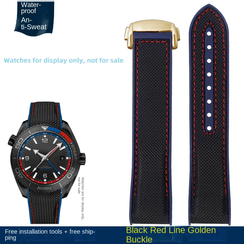 Premium Nylon Waterproof Strap in Orange - 20mm, 21mm, 22mm Sizes
