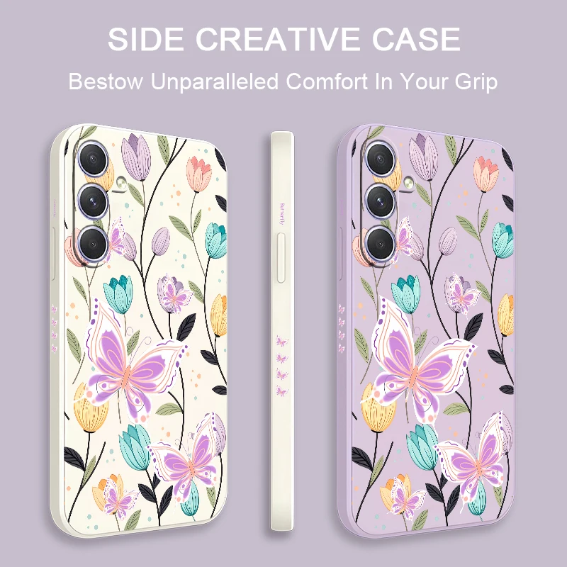Butterfly Floral Soft TPU Silicone Phone Case Cover