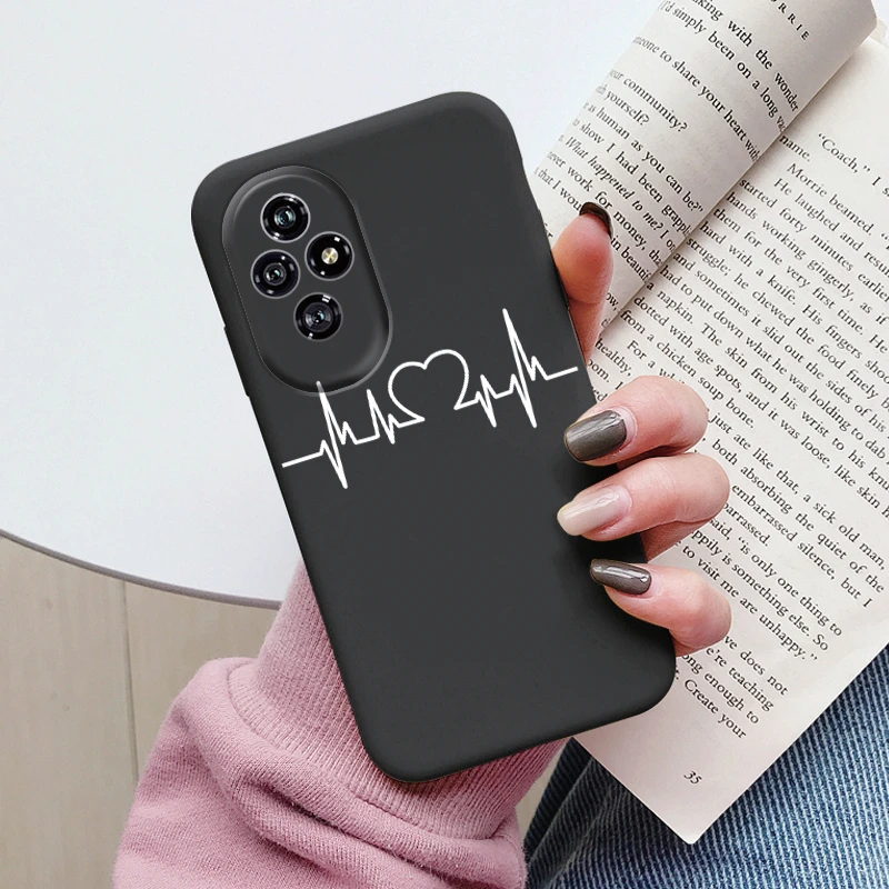 Beautiful Floral Heart and Leopard Print Soft Silicone Matte Protective Case