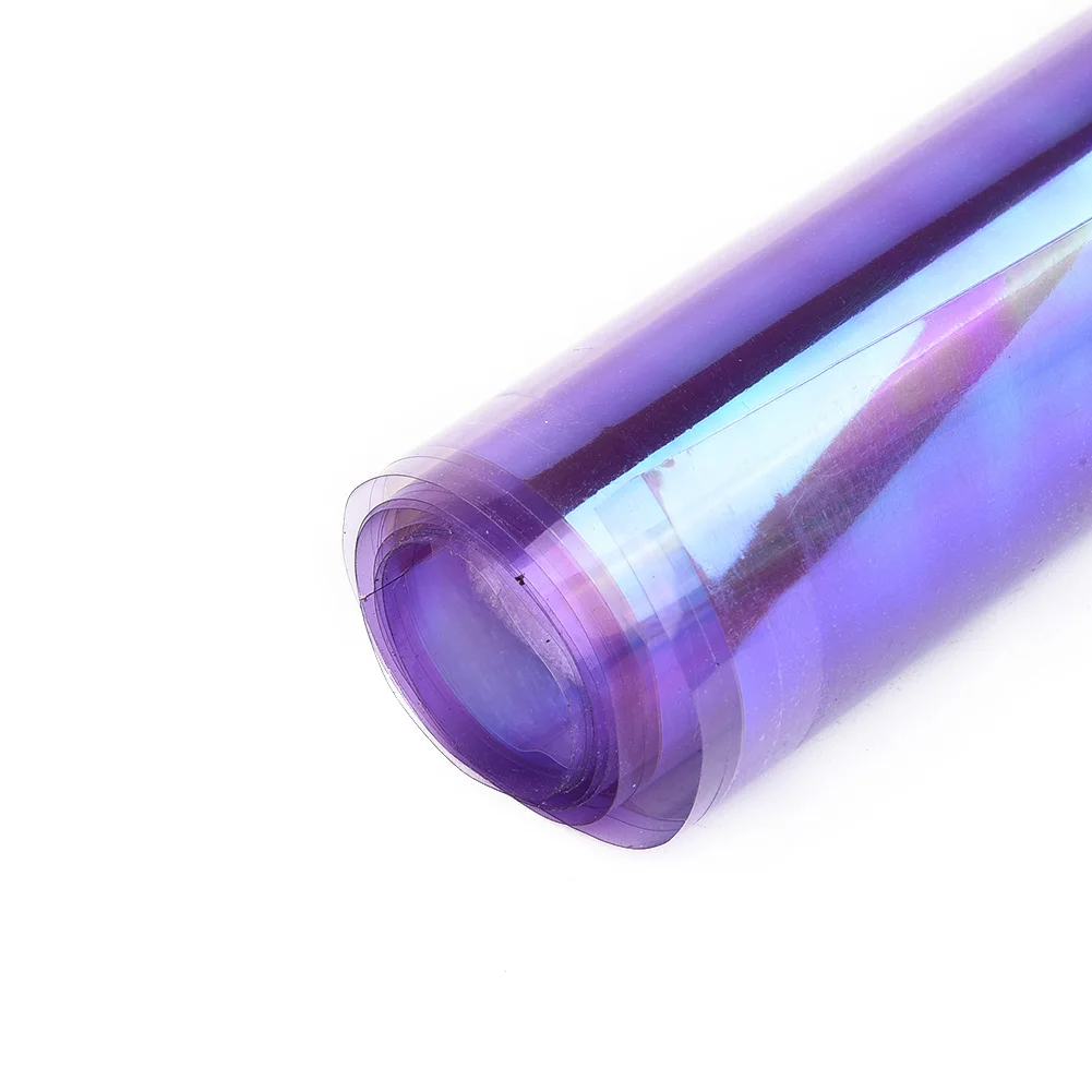 Headlight Taillight Fog Gloss Vinyl Tint 12"x24"In PVC Film Car Styling Gloss Transparent Light Purple Chameleon Neo Chrome