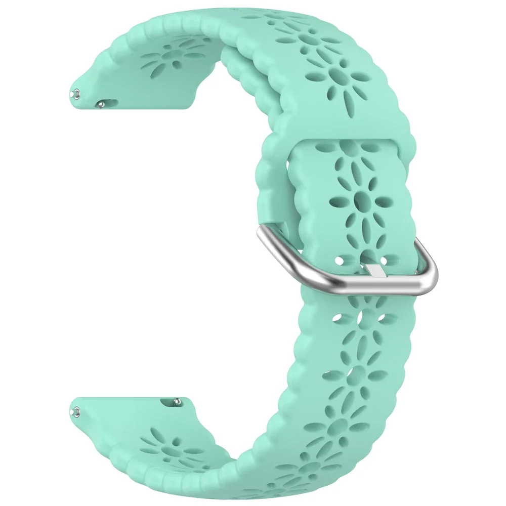Sports Silicone Strap, Breathable Replacement Wrist Band, 20mm/22mm