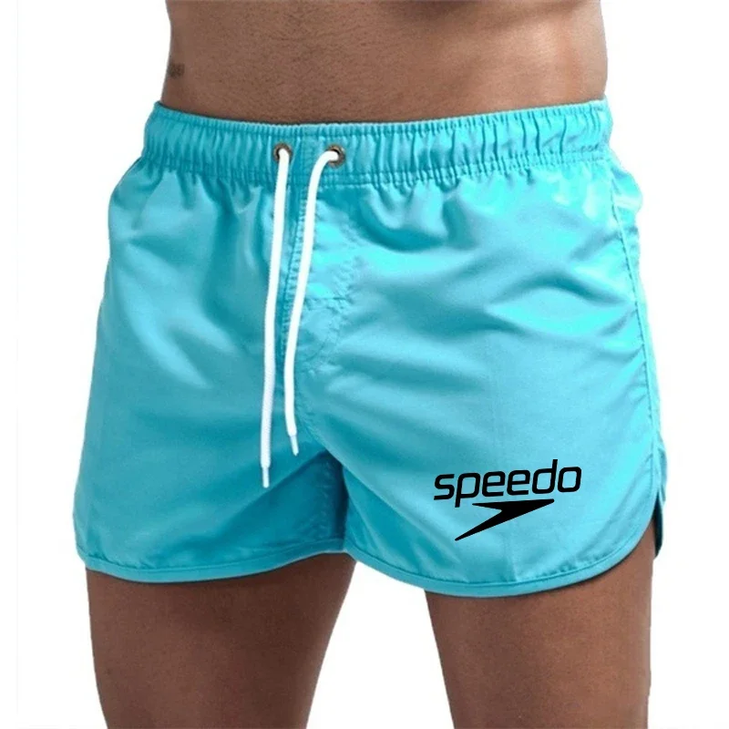 Summer Men's Shorts 2025 Beach Trunks Swim Gym Pants Quick Drying Swimming Homme Surf Ventilate Drawstring Fashion Casual Daily 4