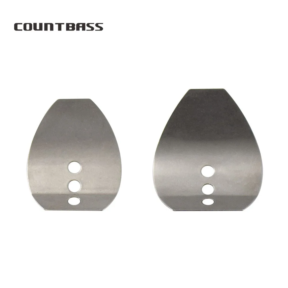COUNTBASS Chatter Blades Stainless Steel Shakee Jig Dancer Blades Fishing Lures Parts 50pcs