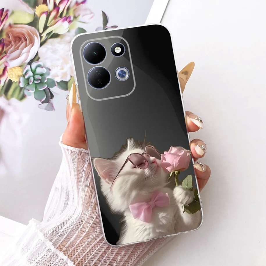 Cute Cartoon Animal Soft Silicone Clear Phone Case Cover