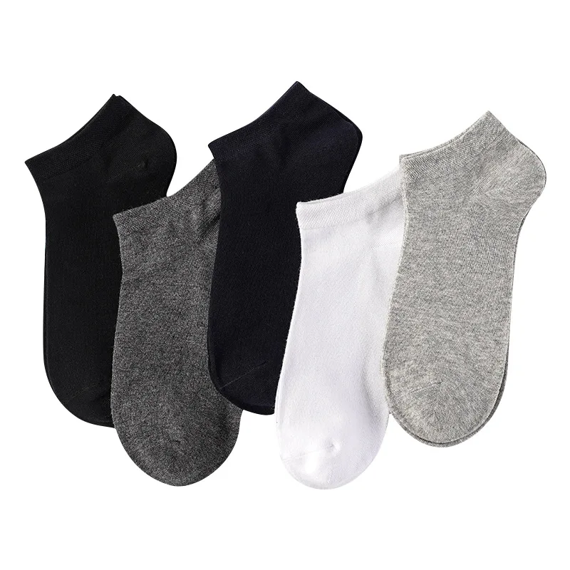 

10Pairs Fashion Men Cotton Boat Socks Summer Spring Breathable Non-slip Silicone Disposable Socks Male Ankle Sock Slippers Meia