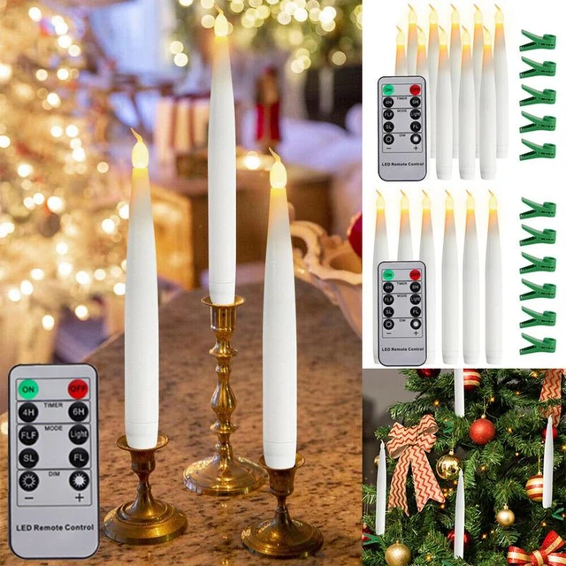 Christmas tree candle light With Timer Remote Flameless Flicker RGB Color  Changing For Halloween - Aliexpress