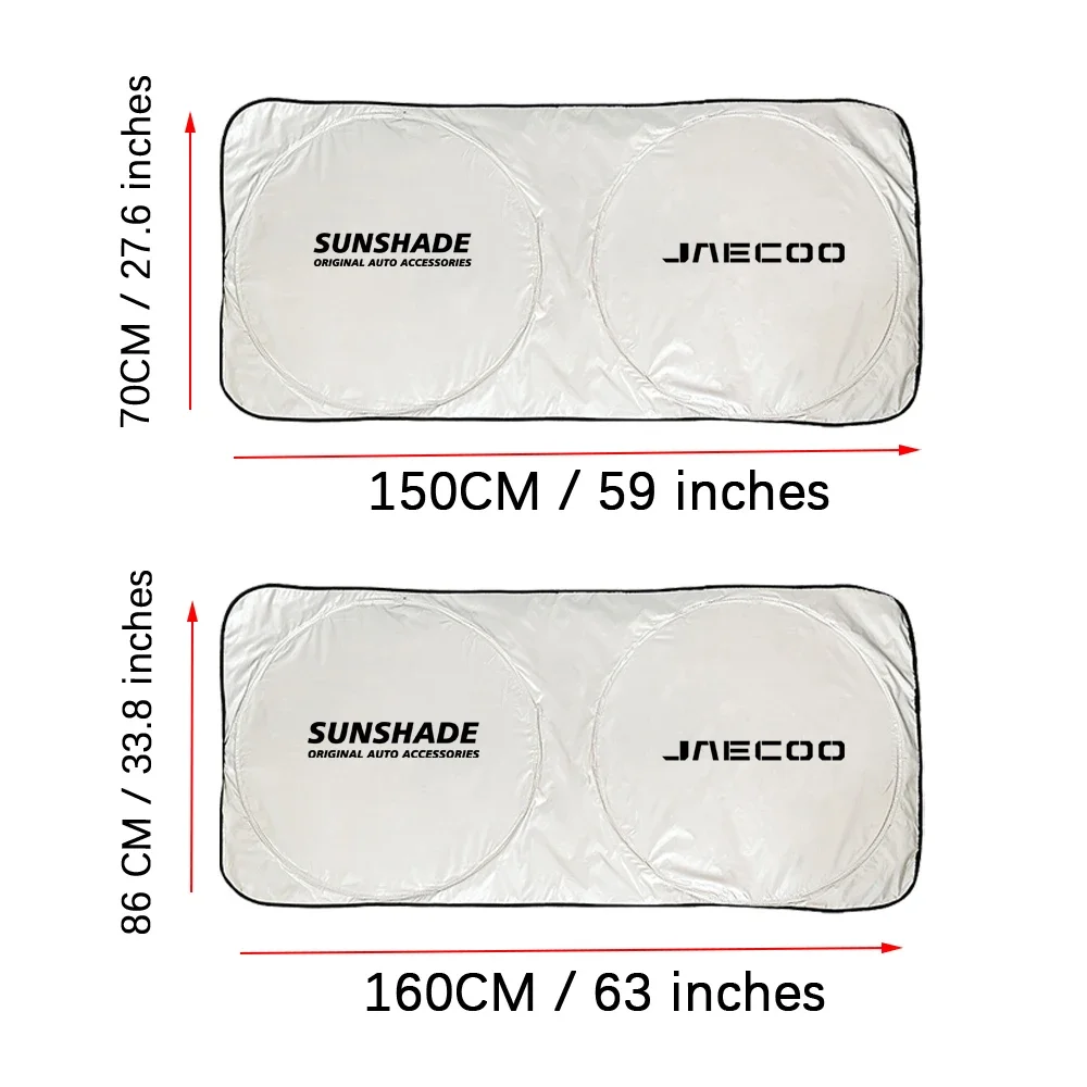 Car Windshield Sun Shade Front Window Sunshade Protector For UV Rays Sun Heat Car Accessories For Chery Jaecoo J7 J8