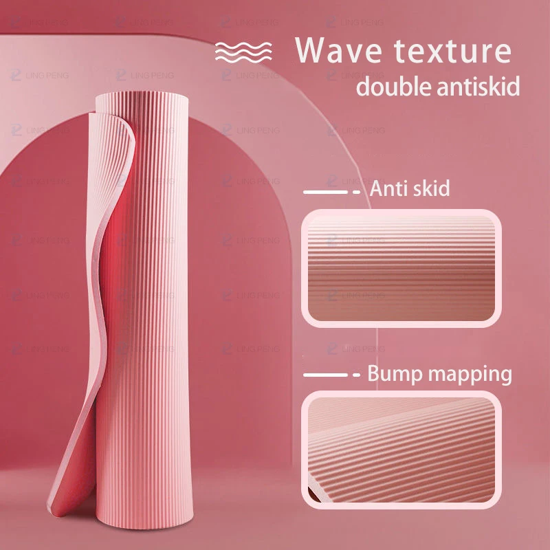 185*60CM Thick Non-slip Yoga Mat High-density Sports Fitness Mat For Home Sports Pilates Gymnastics Exercise Gymnastics yoga mat