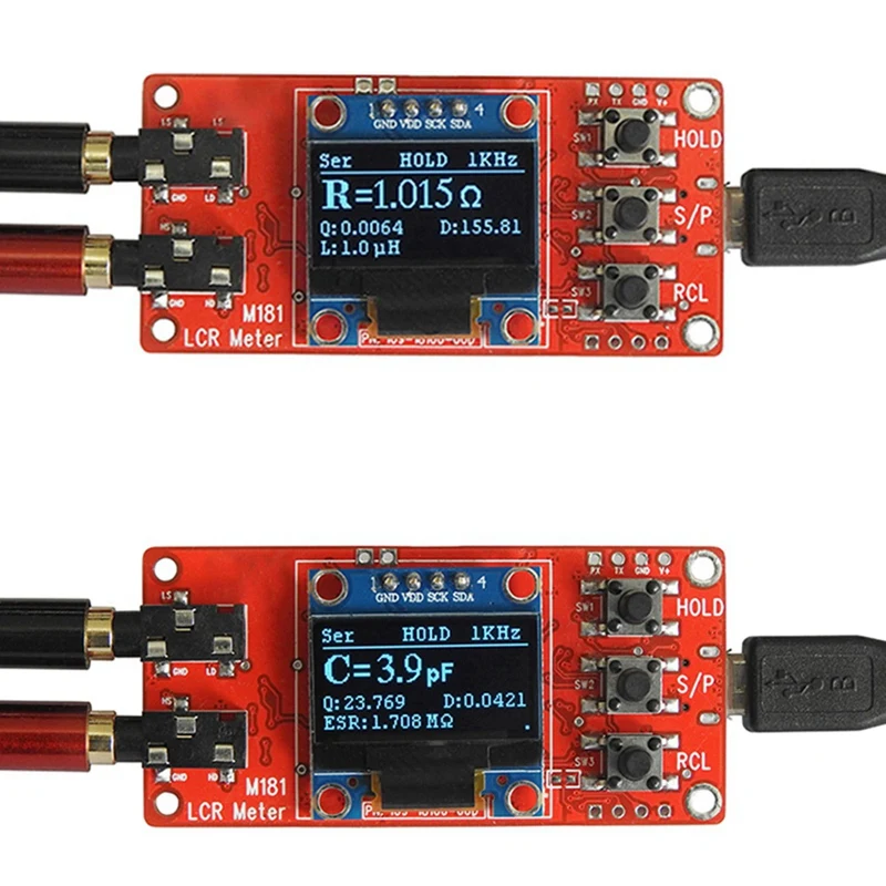 A15F-M181 Digital LCR Tester Machine Kit High Precision Inductance Resistance Measure Meter Capacitance Meter DIY Module