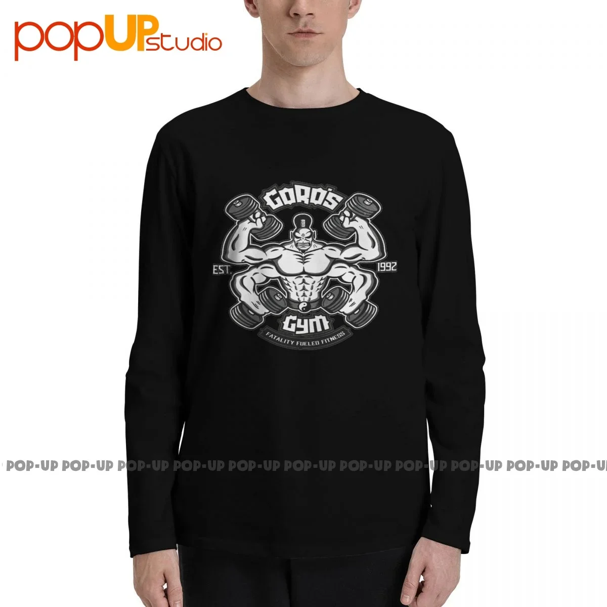 Футболка с длинным рукавом, в стиле ретро Футболка с длинным рукавом, в стиле ретро