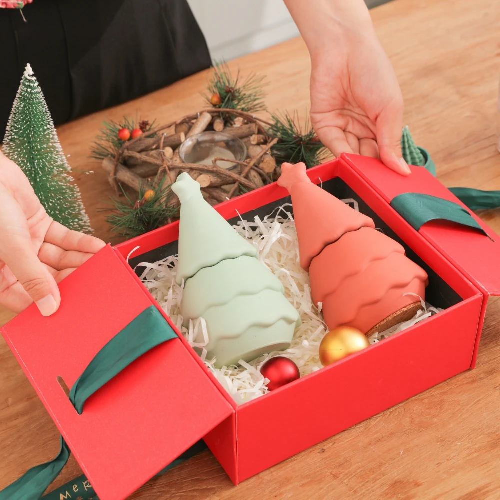Kerstboom Kaars Mal - 15 x 9 cm