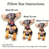 Customized Pet Photo Plush Pillow - Personalized Dog, Cat, and Animal Shapes, Suitable for Birthday, Valentine's Day, Halloween 2