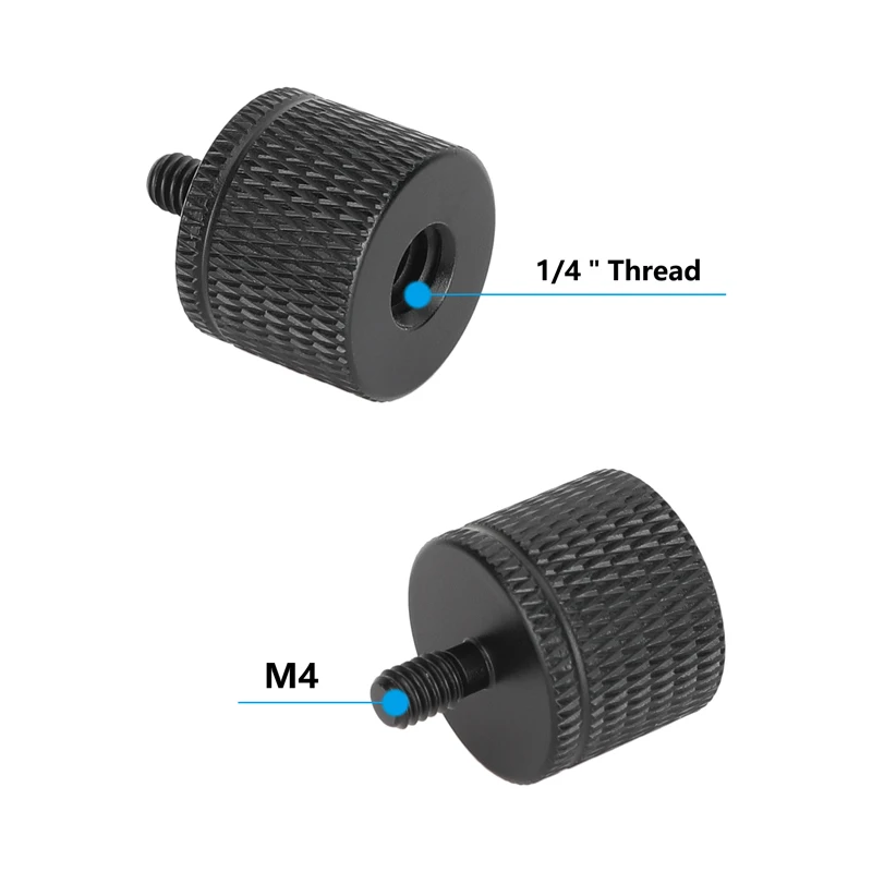 Converts 1/4"-20 Female to M4/M5/M6/M8/M10/M12 Male Thread Adapter For Camera Ca