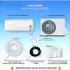 Mini Split Air Conditioner and Heater,12,000 BTU, Wall Mount Ductless Inverter Heat Pump System,Including 16ft Installation kit 5