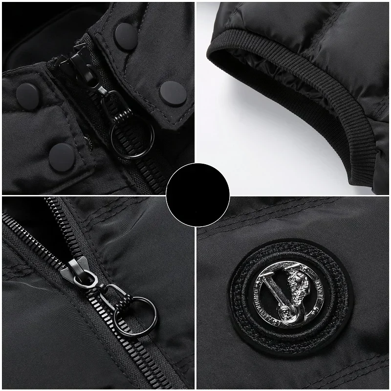 

Classic Hooded Youth Vest Cotton Cardigan Winter Soft Stand-up Clothing Fashion Warm Urban Men's Jacket New Collar Casual