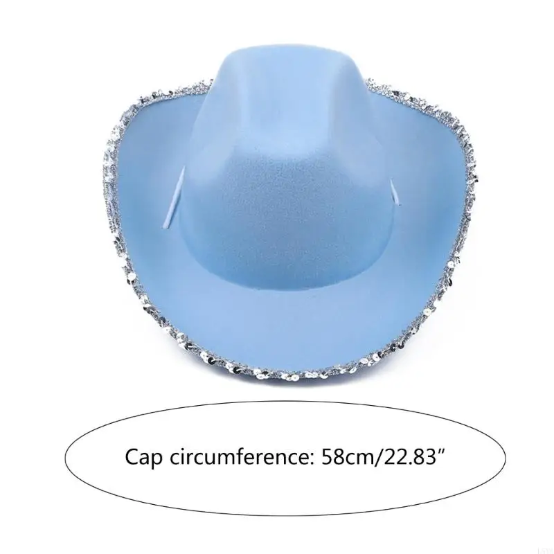 L5YA Bachelorette Party Hat for Women Bridal Party Bride Cowgirl Wedding Headgear