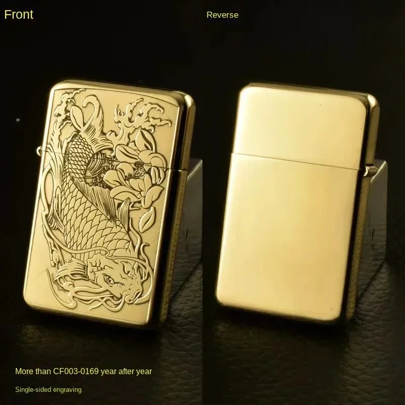 CHIEF New Personalized And Creative Pure Copper Kerosene Lighter Sculptured Camel Pattern Business Gift For Boyfriend's Birthday 4
