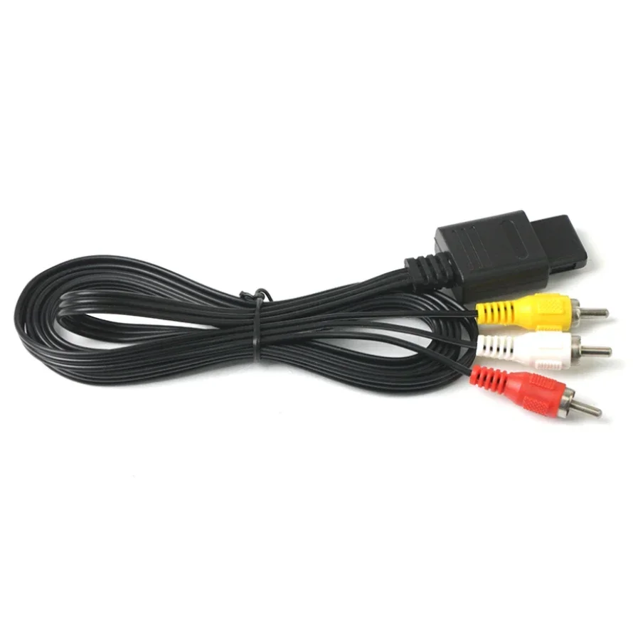 50 Pz/Lotto 1.8M 3Rca Audio Tv Cavo Video Cavo Av Per Nintendo 64 N64 Game Cube Snes Accessorio