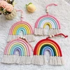 BeHandwovens Cotton Rope Rainbow Tassels Wall Car Pendants Rainbow Wall Hangings Holiday Decorations 3