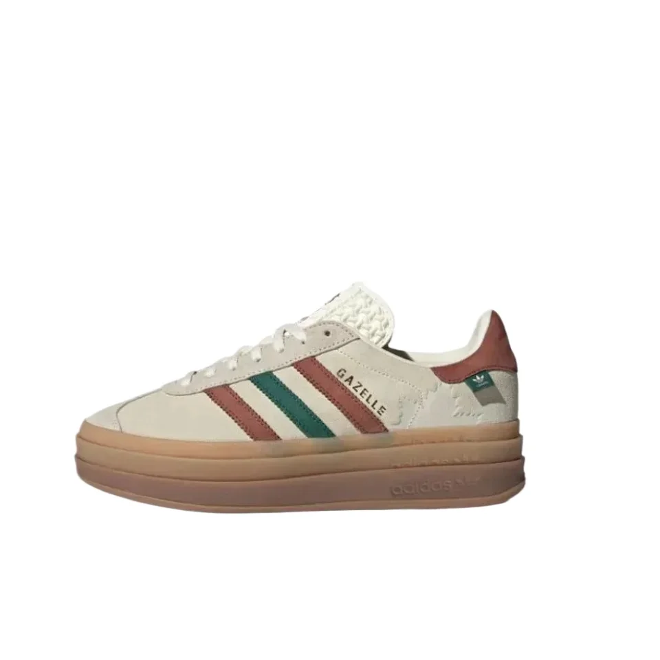 sports board shoes Adidas Original GAZELLE BOLD Anti Slip and Wear-resistant Casual Shoes with Low Top Board Shoes Low Top Sneakers