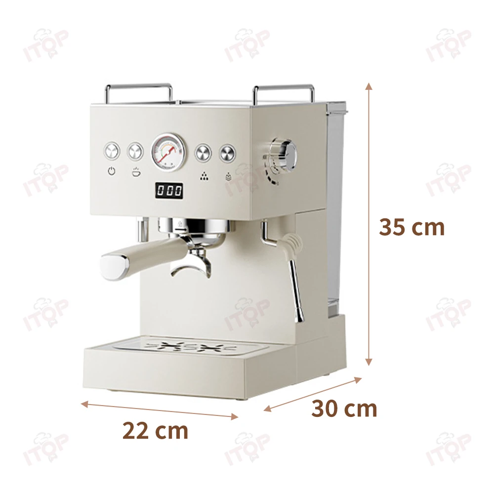 เครื่องชงกาแฟ EC58กึ่งอัตโนมัติเครื่องชงกาแฟสแตนเลส15Bar พร้อมการ