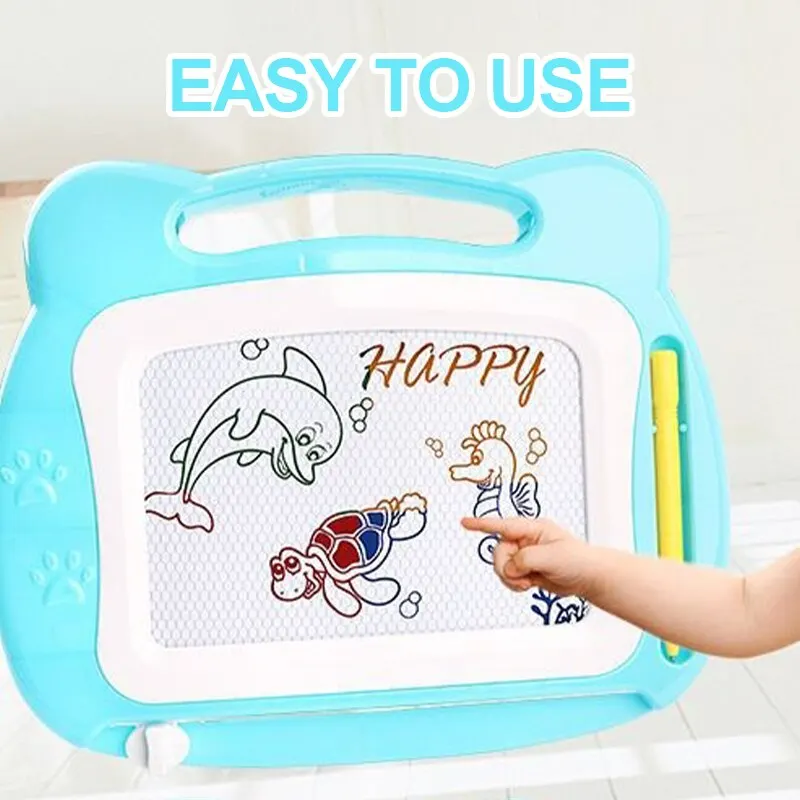 Mini Magnetic Drawing Board Portable Erasable Colorful Writing Pad Toy For Kid Toddlers Babies With One Pen Best Birthday Gift