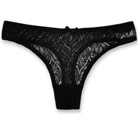Culotte Sexy femmes dentelle sous-vêtements en soie taille basse nœud couleur unie slips coton entrejambe respirant tongs Sexy femmes sous-vêtements 1