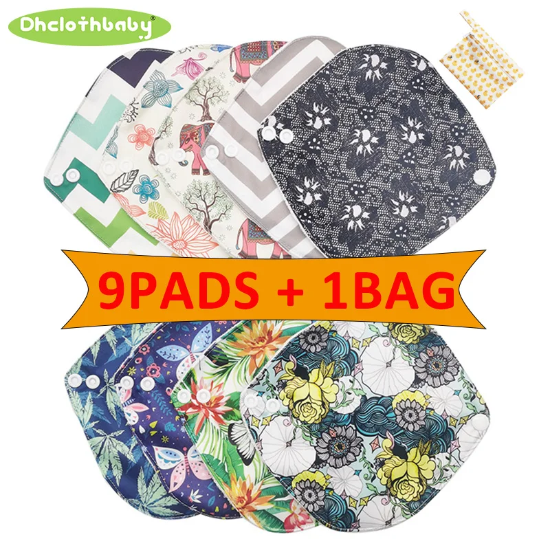 

10PCS Breathable Lady Panty Liner Bamboo Reusable Cloth Menstrual Pad Feminie Health Care Small Washable Hygiene Sanitary Towel