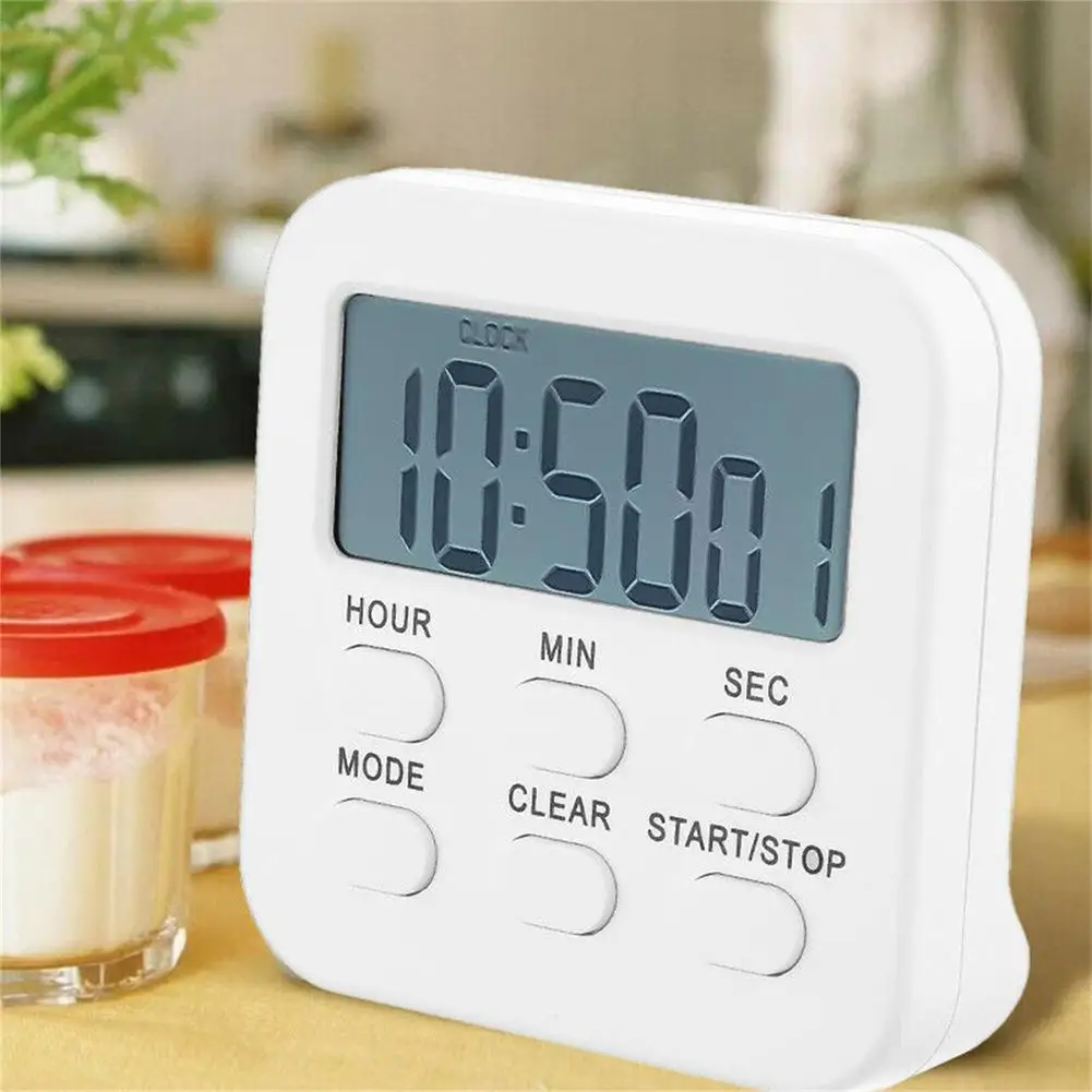 YOUZI LCD Digital Kitchen Timer Count-down Up Magnetic Kitchen Gadgets With Loud Alarm For Cooking Baking Study