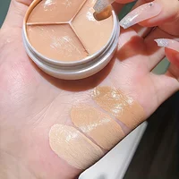 Mousse Concealer Palette Coverage Dark Eye Circles Matte Highlight Brightens Skin Tone Face Moisturizing Concealing Cream 1