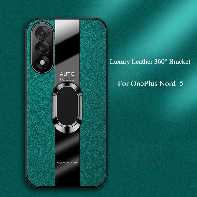 Luxury Leather 360° Magnetic Bracket Shockproof Case
