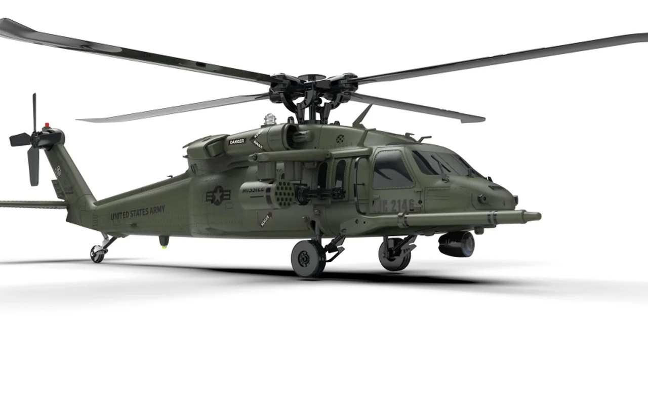 Yuxiang F09 블랙 호크 자체 안정화 헬리콥터, Uh60 전기 3D 스턴트 전투기, Rtf 브러시리스 모터, 5g 2.4ghz