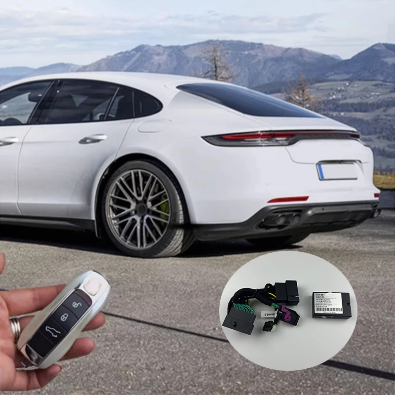 Per Porsche Cayenne Macan Panamera Key Control Car Automatic Trunk Close Remote Release Close Module Modulo Interruttore Di Coda Elettrico