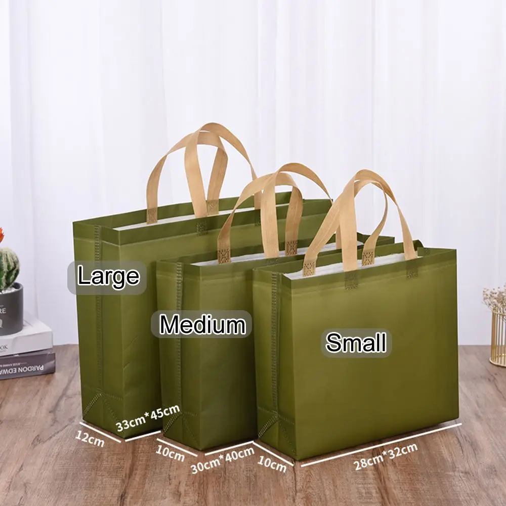 Durable Water-Resistant Green and Blue Eco-Friendly Tote Bag