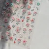 Flash Pink Queen Chrysanthemum Jade Pendant Adhesive Nail Stickers Art Decals Manicure Accessories T-4617 4