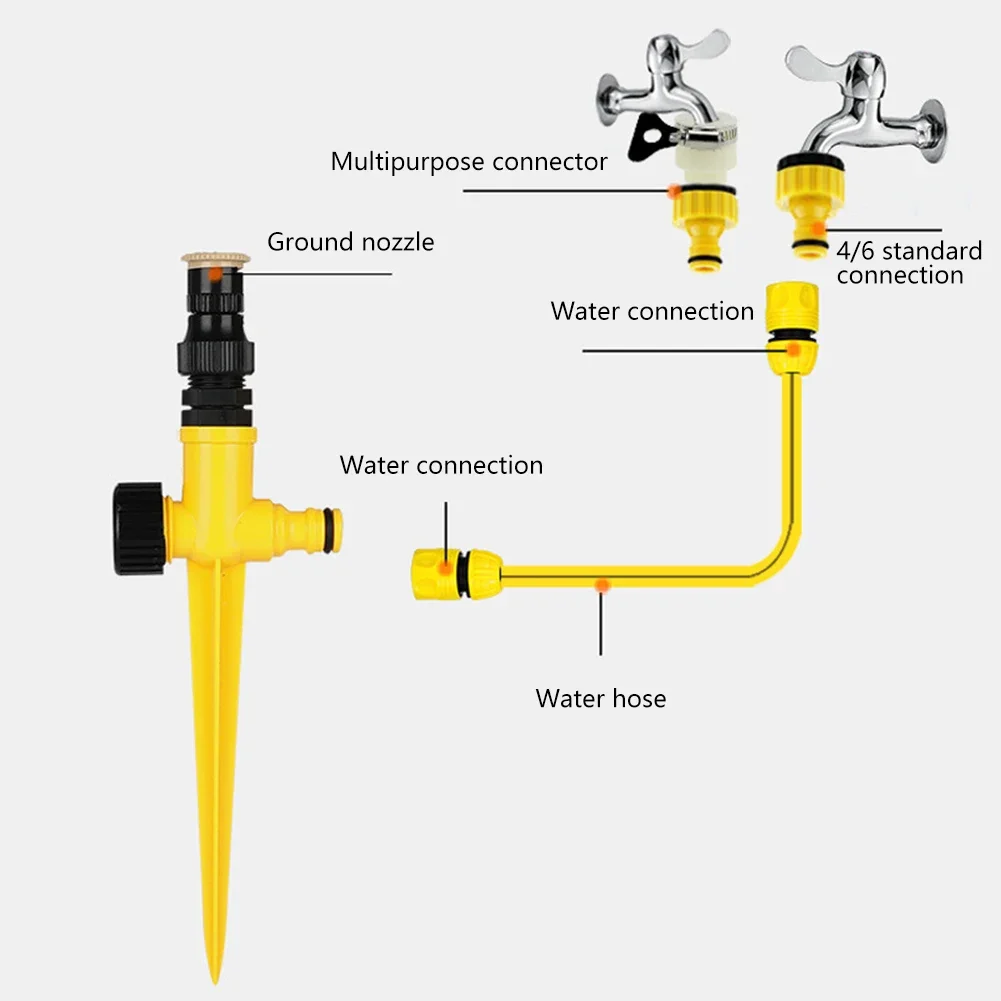 Garden Sprinkler 5/10pcs 360&deg; Rotation Automatic Lawn Irrigation Head For Garden Lawn Plant Watering