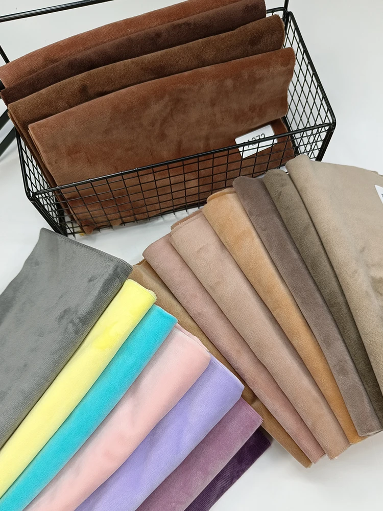 ZYFMPTEX 2024 슈퍼 소프트 쇼티 벨보아 패브릭 1mm 45x50cm 플러시 세공 DIY 인형 바디 소프트 패브릭 100% 폴리 에스터