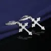 2024 Korean Wave New Ricky Same Classic Cross Earrings Fashion Zircon Men's Vintage Jewelry Accessories Gift 5