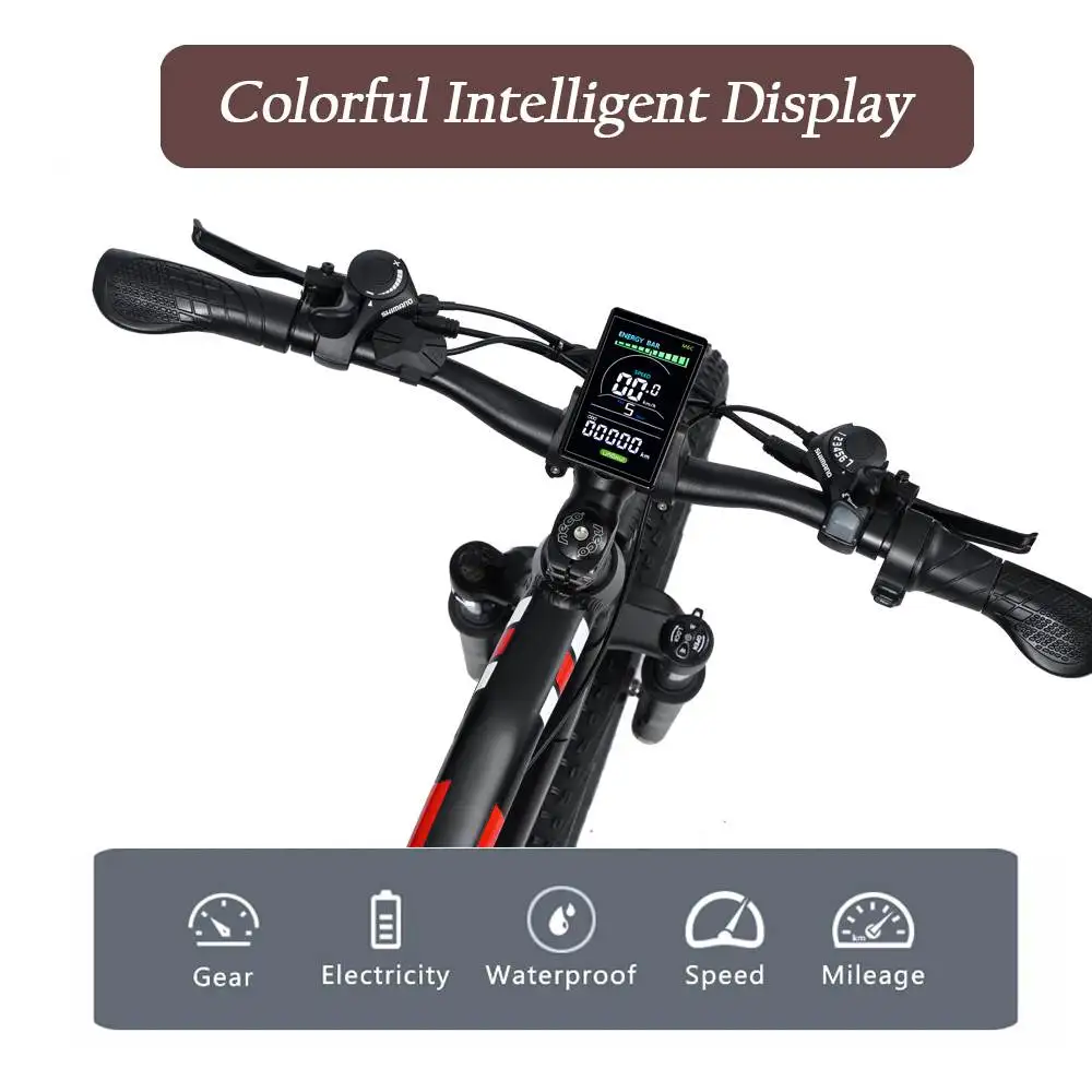 Elektrofahrrad RandRide YX90M 48V13.6AH Akku 1000W Motor 50KM/H Geschwindigkeit Allterrain-Mountainbike EU-Lagerbestand – Detail 8