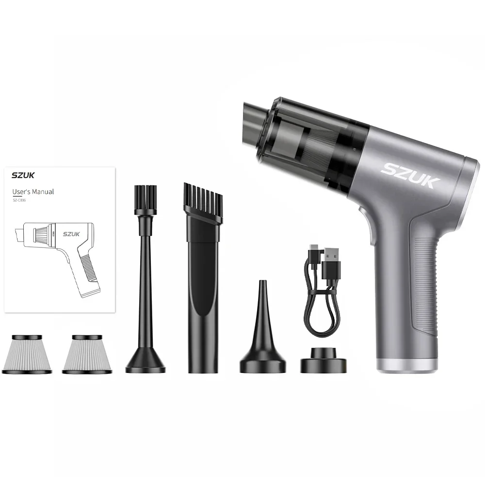 SZUK 780000PA مكنسة كهربائية قوية صغيرة لاسلكية مح...